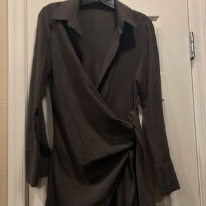 Zara wrap blouse